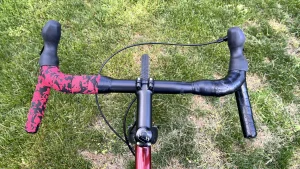 Poseidon X Gravel Bike with black and red tape