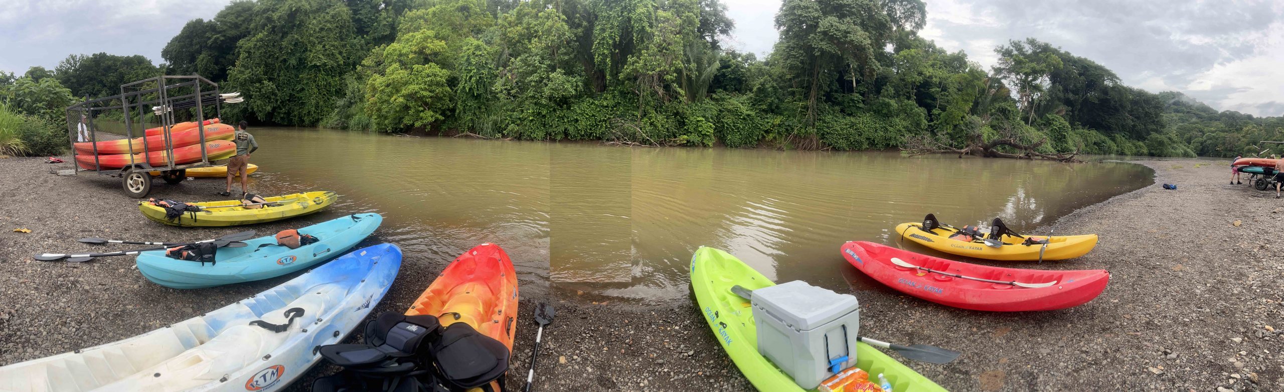 Our Kayaks on River Ora