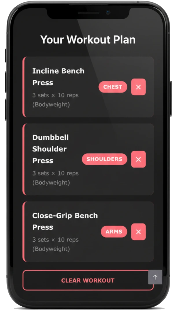 PMW Strength Workout Builder — Your Workout Plan