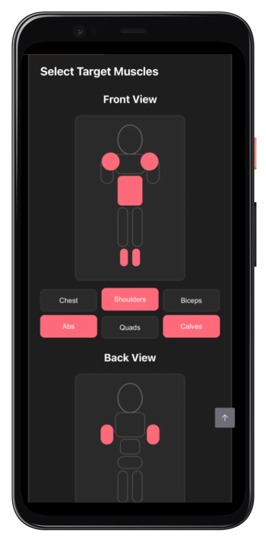 PMW Fit strength workout plan output screen